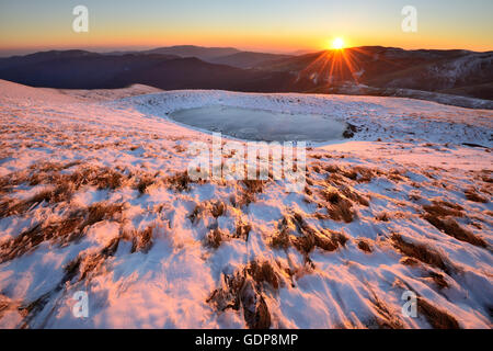 Swidowez Bergrücken, Karpaten, Ivano-Frankovsk Region, Ukraine Stockfoto