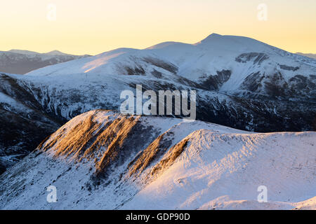 Swidowez Bergrücken, Karpaten, Ivano-Frankovsk Region, Ukraine Stockfoto