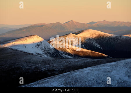 Swidowez Bergrücken, Karpaten, Ivano-Frankovsk Region, Ukraine Stockfoto