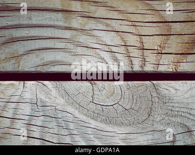 Alte hölzerne Vintage-Hintergrund mit Holzstruktur Closeup Schuss Stockfoto
