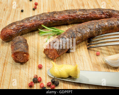 Grill-Wurst - merguez Stockfoto