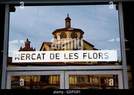 Teatre Lliure, Mercat de les Flors. Ciutat del teatre (Stadttheater) Montjuic, Barcelona, spanien Stockfoto