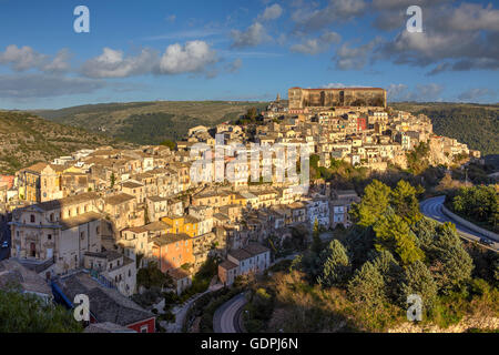 Stadtbild von Ragusa Ibla, Sizilien, Italien Stockfoto