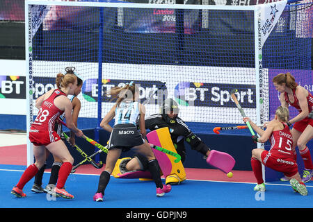 FIH Frauen Champions Trophy 2016 GB V Argentinien Stockfoto