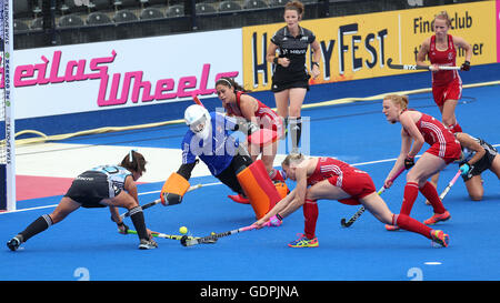 FIH Frauen Champions Trophy 2016 GB V Argentinien Stockfoto