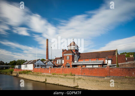 Sommernachmittag in Harveys Brauerei in Lewes, England. Stockfoto