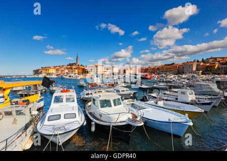 Hafen von Rovinj Stockfoto