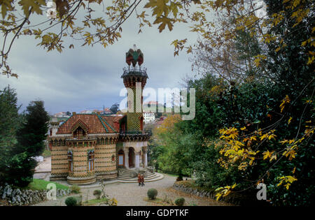 Comillas (Kantabrien): El Capricho von Gaudí (erbaut 1885). Stockfoto