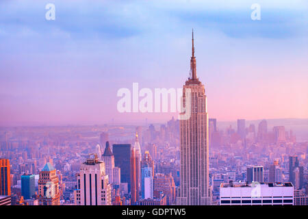 Skyline von Manhattan in New York city Stockfoto