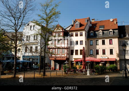 Geographie/Reisen, Deutschland, Rheinland-Pfalz, Bad Kreuznach, Marktplatz, Restaurants,, Additional-Rights - Clearance-Info - Not-Available Stockfoto