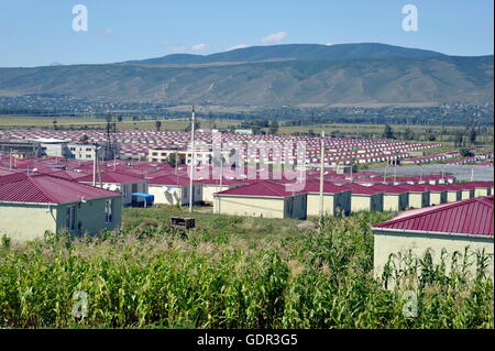 Geographie/Reisen, Georgien, Igoeti, neue Siedlung nach dem Krieg 2008, Blick in Richtung der Grenze zu Südossetien, Additional-Rights - Clearance-Info - Not-Available Stockfoto