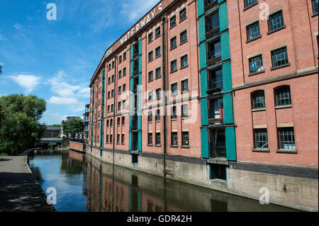 Britischen Wasserstraßen Gebäude am Schloss Wharf an der Nottingham Kanal-Nottingham Stockfoto