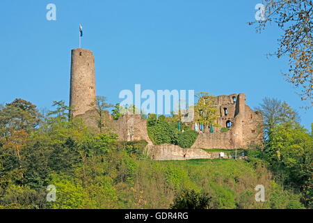 Geographie/Reisen, Deutschland, Weinheim, Windeck Burg, erbaut um 1130, Außenansicht,, Additional-Rights - Clearance-Info - Not-Available Stockfoto