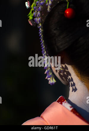 16 Jahre alt Maiko genannt Chikasaya, Kansai-Region, Kyoto, Japan Stockfoto