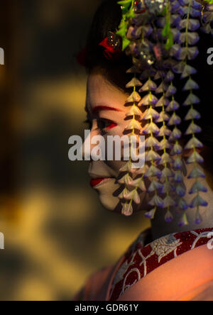 16 Jahre alt Maiko genannt Chikasaya, Kansai-Region, Kyoto, Japan Stockfoto