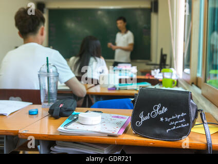 Nordkoreanische Teenager Überläufer in Yeo-Mung Alternative Schule, National Capital Area, Seoul, Südkorea Stockfoto