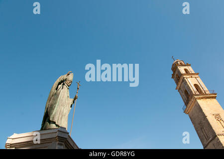 Papst Johannes Paul II Statue - Spanien Stockfoto