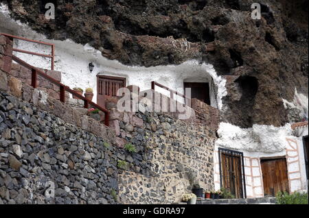 der Berg Dorf Artenara im Zentrum der Kanarischen Insel von Spanien in den Atlantischen Ozean. Stockfoto