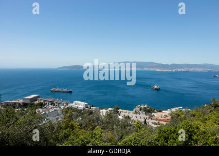 Straße von Gibraltar Stockfoto