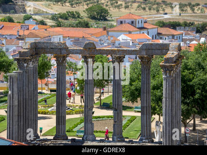 Der Tempel der Diana in Evora, Evora, Distrikt Évora, Portugal, Europa, Reisen, Reise-Fotografie Stockfoto