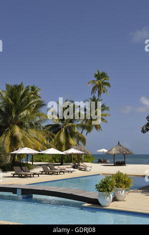 Geographie/Reisen, Seychellen, Desroches Island,, Additional-Rights - Clearance-Info - Not-Available Stockfoto