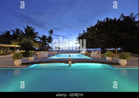 Geographie/Reisen, Seychellen, Desroches Island, hotel Pool, Additional-Rights - Clearance-Info - Not-Available Stockfoto