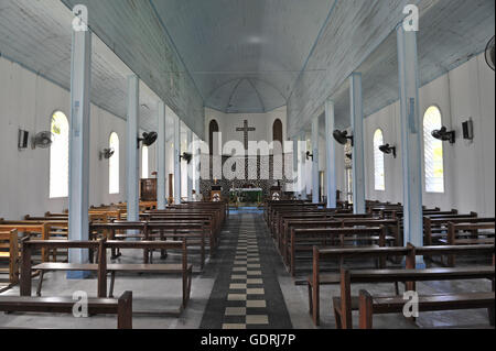 Geographie/Reisen, Seychellen, Praslin, Kirche in Grand Anse, Additional-Rights - Clearance-Info - Not-Available Stockfoto