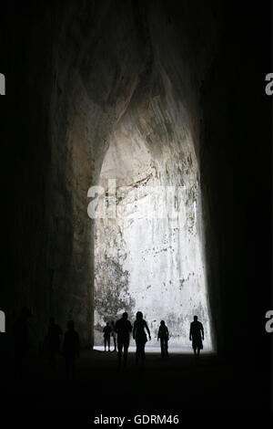 die Grotta dei Cordari in der Nähe der Stadt Siracusa auf Sizilien in Süditalien in Europa. Stockfoto