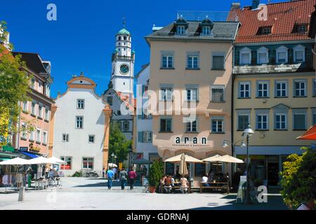 Geographie/Reisen, Deutschland, Baden-Württemberg, Ravensburg, Blaserturm, Seelhaus, Bachstrasse, Additional-Rights - Clearance-Info - Not-Available Stockfoto