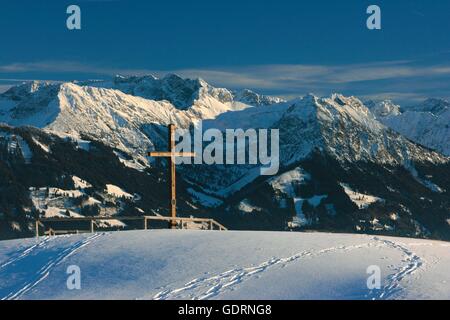 Geographie/Reisen, Deutschland, Bayern, Landschaften, Alpen, Ofterschwanger Horn,, No-Coffee - Table-Book - Verwendung: Allgäu Stockfoto