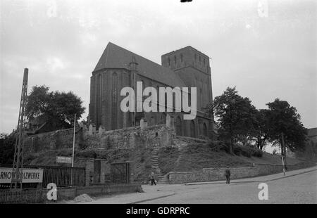 St.-Petri Kirche (Petri-Kirche) in Rostock, 1963 Stockfoto