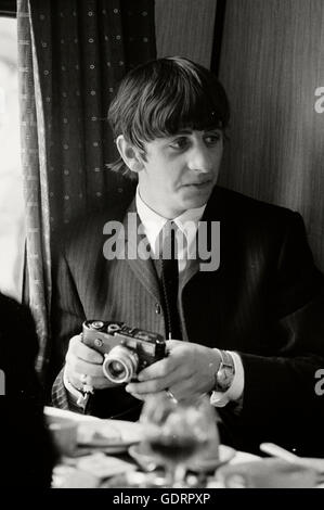 Ringo Starr auf einem harten Tag Nachtzug Stockfoto