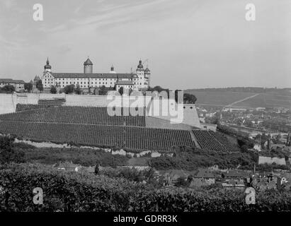 Festung Marienberg in Würzburg, 1977 Stockfoto