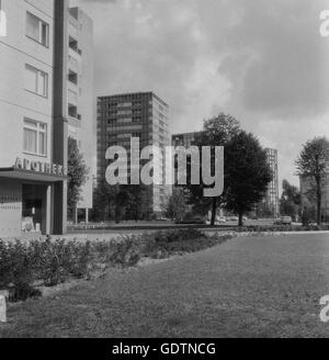 Gebäude im Hansaviertel Berlin, 1964 Stockfoto