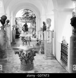 Villa San Michele auf Capri, 1950er Jahre Stockfoto