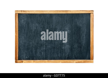 Schule-Brett. Leer leere Rahmen Tafel mit Kreide Spuren. Stockfoto