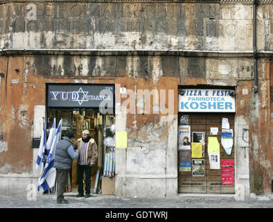 Jüdisches Viertel in Rom Stockfoto