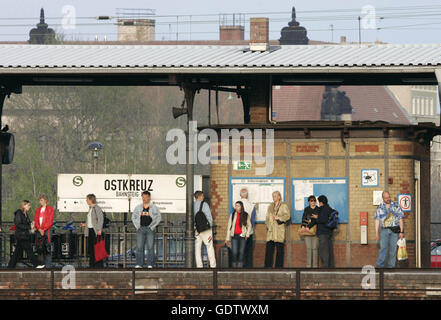 Bahnhof Ostkreuz Stockfoto