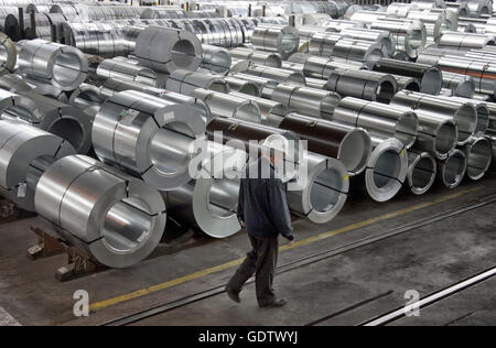 Ein Streifen-Mühle bei Eko Stahl Stockfoto