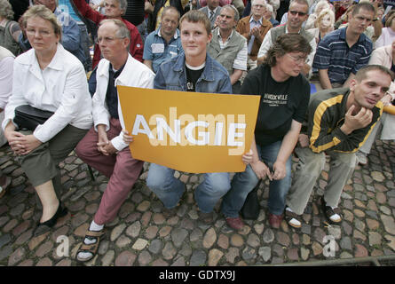 CDU-Wahlkampf Stockfoto