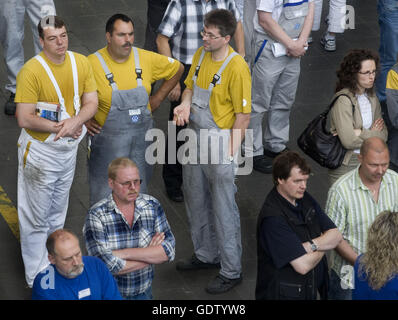 VW arbeitet treffen Stockfoto