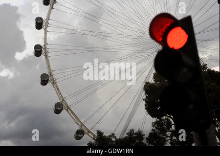 Singapurs Rotlicht Stockfoto