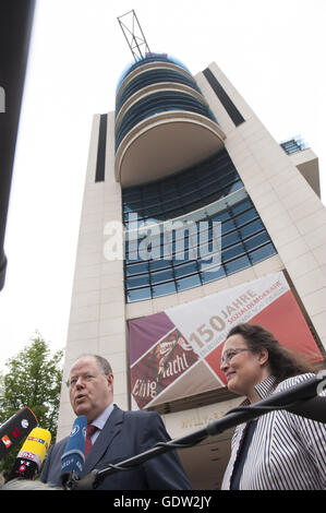 Steinbrück und Nahles Stockfoto