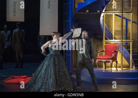 "Nabucco", Regie: Keith Warner Stockfoto