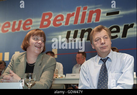 Merkel und Diepgen Stockfoto