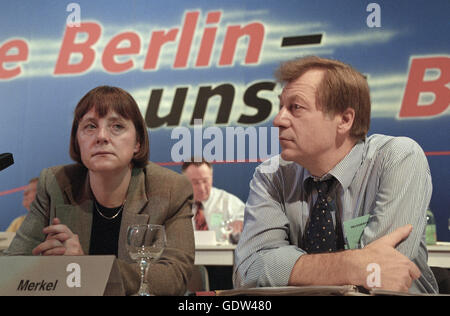 Merkel und Diepgen Stockfoto