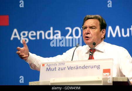 Gerhard Schröder Stockfoto