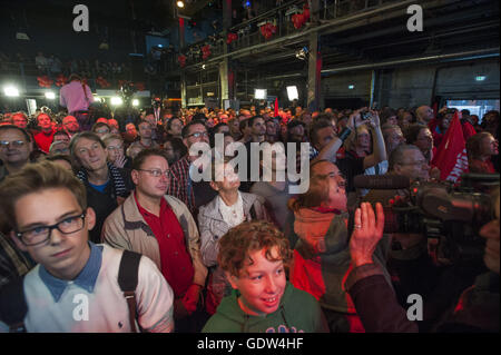 Die Bundestagswahl 2013, Wahl der Partei Die linke Stockfoto