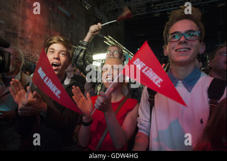 Die Bundestagswahl 2013, Wahl der Partei Die linke Stockfoto