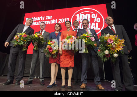 Die Bundestagswahl 2013, Wahl der Partei Die linke Stockfoto